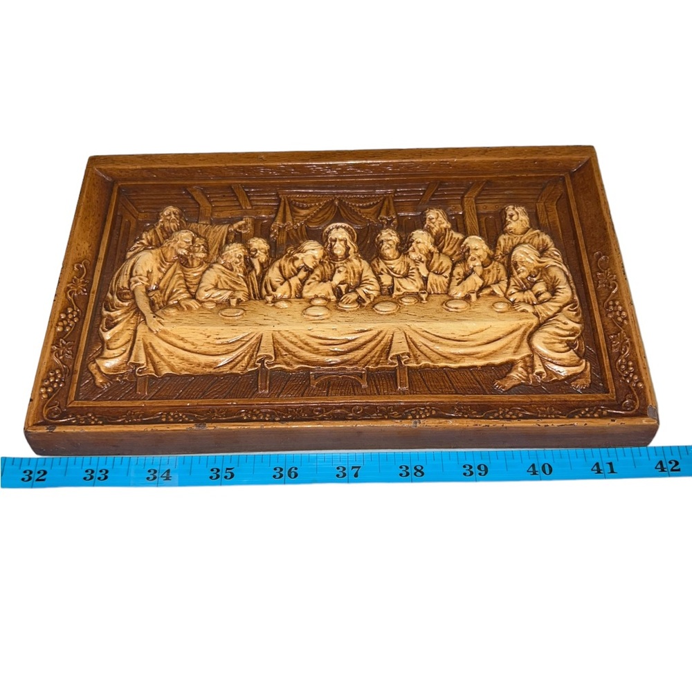 VINTAGE!  Multi Products Inc. (USA) - "The Last Supper" 3D Wall Plaque